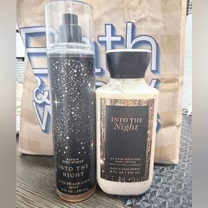 Bath & Body Works Into The Night Fragrance Mist & Body Lotion - Black, Gold